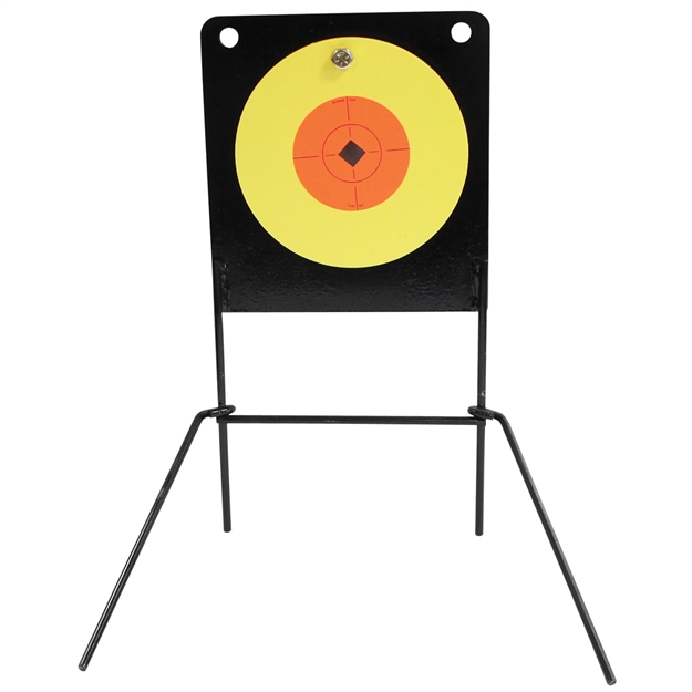 Picture of  Birchwood Casey 47652 World OF Targets Spoiler Alert Rimfire Pistol/Rifle Orange/Yellow Ar400 Steel 029057476521
