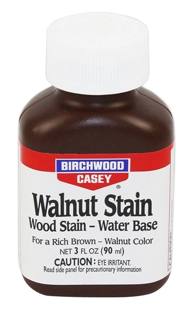 Picture of  Birchwood Casey 24123 Walnut Wood Stain Water-Based 3 Oz. Bottle