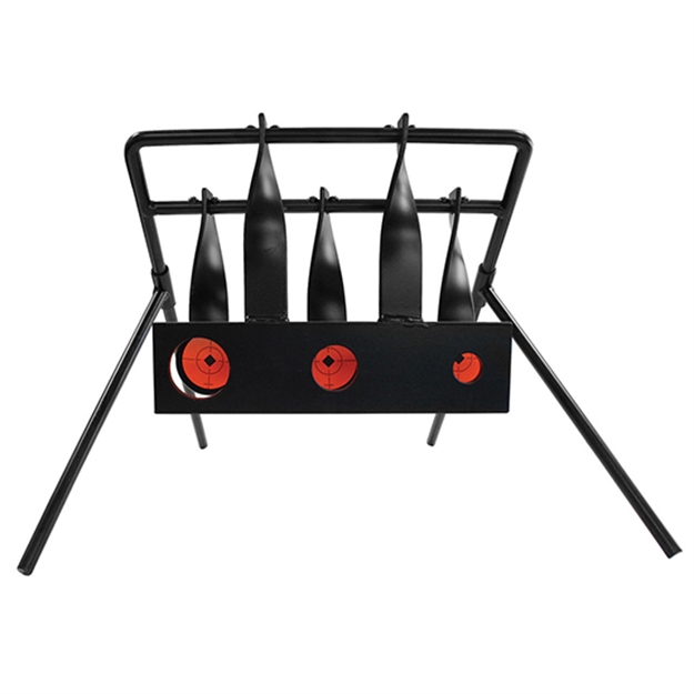 Picture of  Birchwood Casey 47025 World OF Targets Back Drop Precision Rimfire Pistol/Rifle Black/Orange Steel Diamond