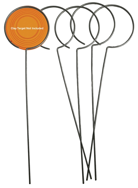 Picture of  Birchwood Casey 49010 Clay Holder Stand Target Stand Silver Wire Standing 5 Pack