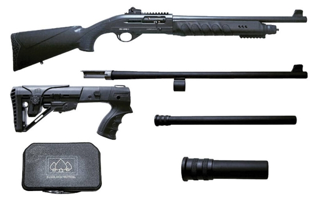 Picture of Black Aces Tactical Pro Series X 12Ga S/A 18.5" Blk Syn  5Rd