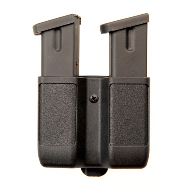 Picture of  Blackhawk 410610Pbk Double Mag Case  Black Polymer Belt Clip Compatible W/ Double Stack 9Mm/10Mm/40/45/357