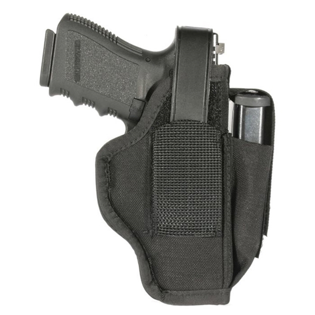 Picture of  Blackhawk 40Am03bk Multi-Use  Iwb/Owb Size 03 Black Nylon Belt Clip Fits Large Semi-Auto Fits 4.50-5" Barrel Ambidextrous