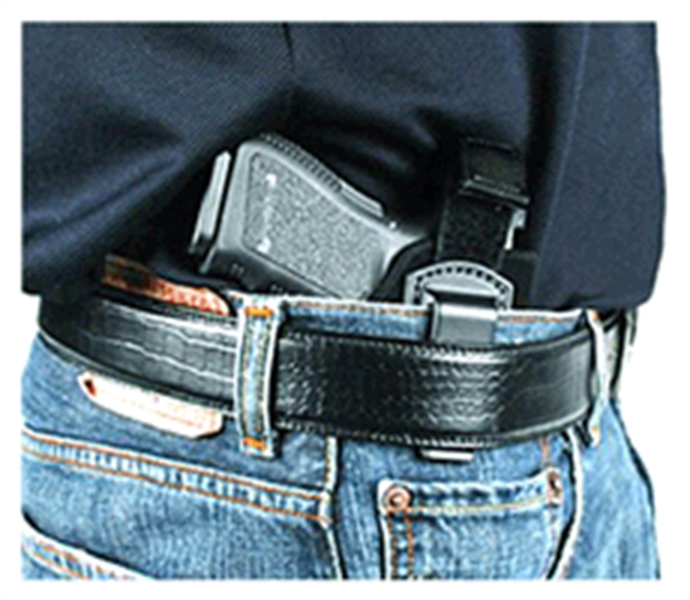 Picture of Blackhawk 73Ir06bkr Inside The Pants  Owb Size 06 Black Suede Belt Clip Fits Large Semi-Auto Fits 3.75-4.50" Barrel Right Hand 73IR06BK-R