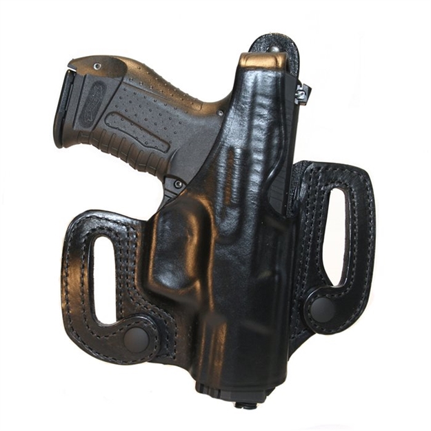 Picture of Black Hawk Products Leather Detachable Slide Holster Colt Gov't/Comm. Lthr Right Black