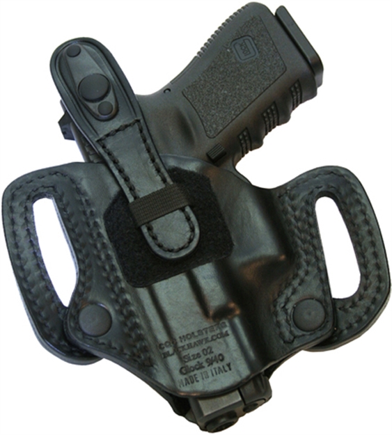 Picture of Black Hawk Products Leather Detachable Slide Holster Glock 20/21 Right Black Leather