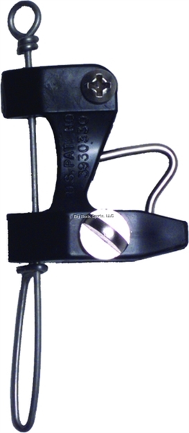 Picture of Black Marine Downrigger Release Clip Blk W/Ring&Snap Wire
