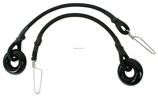 Picture of Black Marine Glass Ring Snubbers 12" Pair