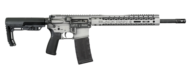 Picture of  Black Rain Brofusiontb Spec + Fusion 5.56X45mm Nato 16" 30+1 Titanium Battleworn Cerakote 6 Position Mft Minimalist Stock