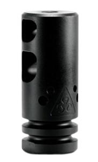 Picture of Black Rain Brorccblk Round Compeition Compensator AR Style  Metal .223/5.56