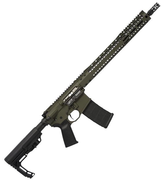 Picture of Black Rain Broscoutod Recon Bro Scout Semi-Automatic 223 Remington/5.56 Nato 16" 30+1 6-Position Mft Bms Minimalist Black Stk OD Green Cerakote