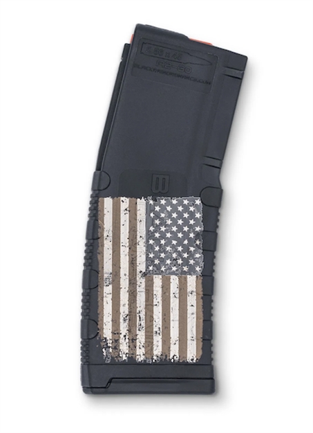 Picture of Black Rain Ordnance Mag30amflag Magazine  30Rd 223 Rem/5.56X45mm Nato American Flag Engraving Fits Ar-15/M16/M4 BRO-MAG30-AMFLAG 681565224362