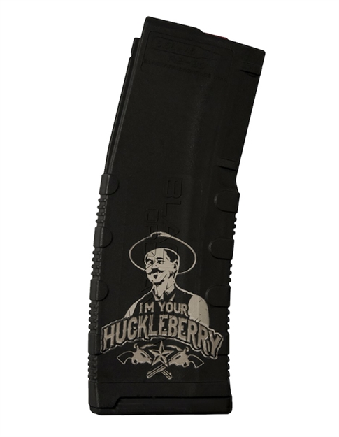 Picture of Black Rain Ordnance Mag30huckleberry Magazine  30Rd 223 Rem/5.56 Nato Huckleberry Engraving Fits Ar-15 Platform BRO-MAG30-HUCKLEBERRY