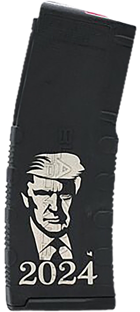 Picture of Black Rain Ordnance  Magazine  30Rd 223 Rem/ 5.56 Nato Trump 2024 Engraving Fits Ar-15 Black Polymer BRO-MAG30-TRUMP2024