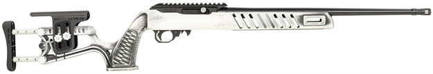 Picture of  Black Rain Ordnance Bro23080502 Professional  22 LR 10+1 18.50"  Chrome Moly Steel Threaded Barrel, Optics Mount, White Battleworn Adj. Luth-Ar Mca-22 Chassis, Milled Flash Hider 697067871904