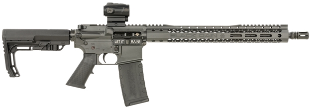 Picture of  Black Rain Ordnance Bro3081404opt Spec15 Billet 5.56X45mm Nato 30+1 16", Smoke Gray, 15" Slim Handguard, Black Mft Minimalist Stock & A2 Grip, Burris Fastfire RD Red Dot 697067872154