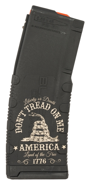 Picture of Black Rain Ordnance Mag30donttread Magazine  30Rd 223 Rem/5.56 Nato Don't Tread ON ME Engraving Fits Ar-15 Platform BRO-MAG30-DONTTREAD