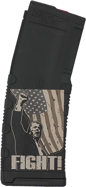 Picture of Black Rain Ordnance Mag30trumpfight Magazine  30Rd 223Rem/5.56Nato Fits Magazine Black Polymer BRO-MAG30-TRUMP-FIGHT