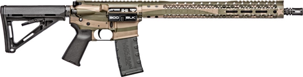 Picture of Black Rain Ordnance Rain Spec+ Patriot Rifle 300Blk 16" Fde/Od Flag 30Rd BRO-PAT-300BLK-FDE-OD