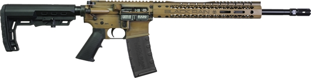Picture of BLACK RAIN ORDNANCE RAIN SPEC15 5.56 RIFLE 16" TIGERS EYE BWORN 30RD BRO-24051002 697067876220