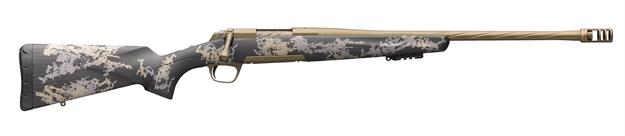 Picture of  Browning 035582299 X-Bolt Mountain Pro Burnt Bronze Spr 6.8 Western 3+1 20" Fluted, Burnt Bronze Cerakote Barrel/Rec, Carbon Fiber Stock With Accent Graphics, Recoil Hawg Muzzle Brake