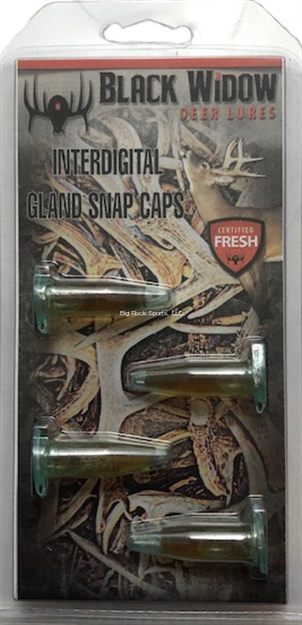 Picture of Black Widow Deer Lures Interdigital Gland Snap Cap 4Pk