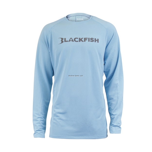 Picture of Blackfish Coolcore Upf Angler Long Sleeve - Light Blue Size Xxl