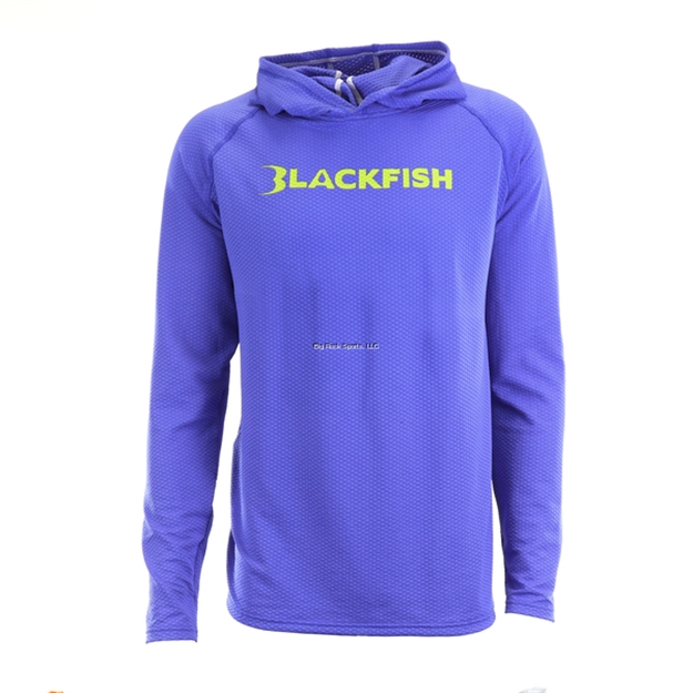 Picture of Blackfish Coolcore Upf Angler Sun Hoodie - Bright Blue Size L