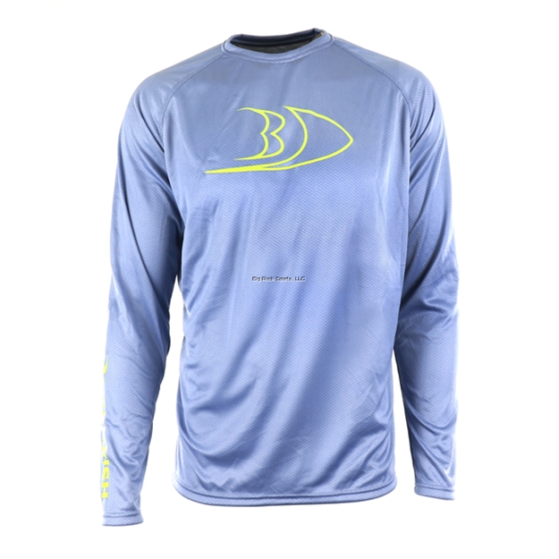 Picture of Blackfish Coolcore Upf Guide Long Sleeve - Profile (Infinity Blue/Acid) Size L