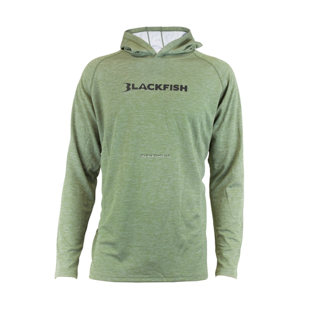 Picture of Blackfish Eclipse Upf Lightweight Hoodie - Moss Green Size XL