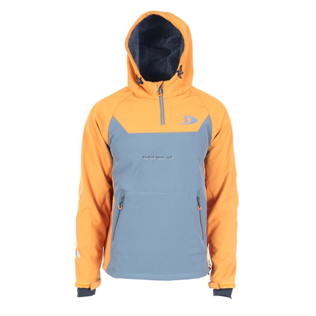 Picture of Blackfish Gale Softshell Pullover - Charcoal/Orange Size M