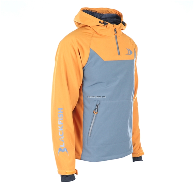 Picture of Blackfish Gale Softshell Pullover - Charcoal/Orange Size XL