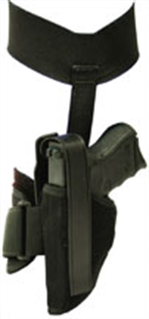 Picture of Blackhawk 40Ah00bkl Ankle  Size 00 Black Cordura Fits SM Frame 5Rd Revolver W/Hammer Spur, Velcro Mount, Left Hand 40AH00BK-L