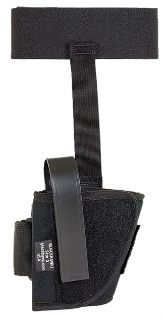 Picture of  Blackhawk 40Ah12bkl Ankle  Size 12 Black Cordura Velcro Compatible W/Glock 26/27/33  Left Hand