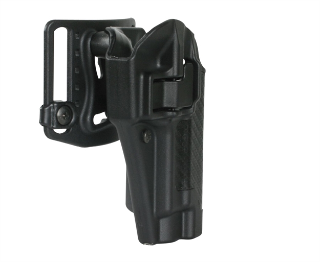 Picture of Blackhawk 410000Bkl Serpa Cqc  Owb Size 00 Black Carbon Fiber Polymer Belt Loop/Paddle Compatible W/Glock 17/22/31/47 Left Hand 410000BK-L 648018003875
