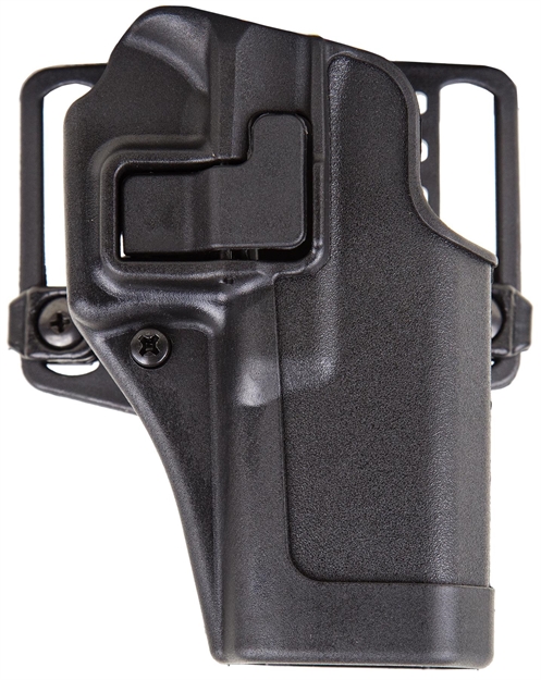 Picture of Blackhawk 410500Bkr Serpa Cqc  Owb Size 00 Matte Black Polymer Belt Loop/Paddle Compatible W/Glock 17/22/31/47 Right Hand 410500BK-R