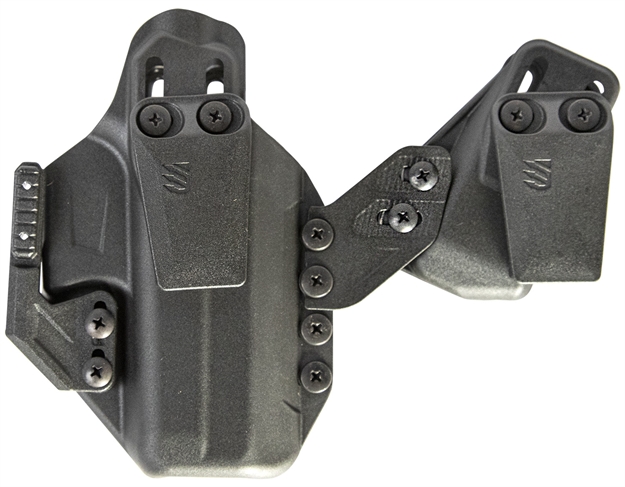 Picture of  Blackhawk 416168Bk Stache  Iwb Size 68 Black Polymer Belt Clip Compatible W/Glock 43/ 43X/Springfield Hellcat Ambidextrous 604544673715