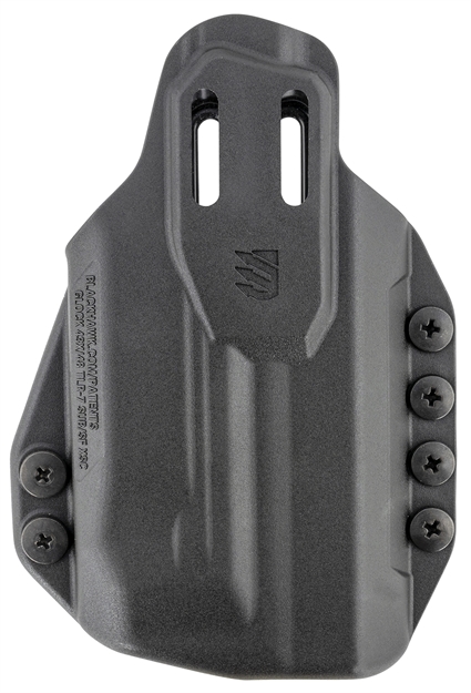 Picture of  Blackhawk 416476Bk Stache  Iwb Size 76 Black Polymer Belt Clip Compatible W/Glock 43X/48 W/Surefire Xsc Ambidextrous
