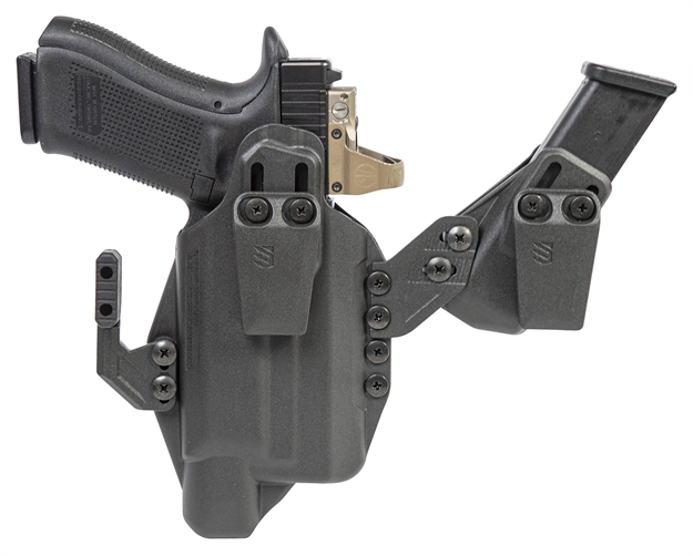 Picture of  Blackhawk 416876Bk Stache  Iwb Size 76 Black Polymer Belt Clip Compatible W/Glock 43X/48 W/Surefire Xsc Ambidextrous 604544673821