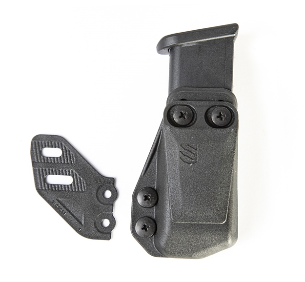 Picture of  Blackhawk 416A03bk Stache Mag Carrier Iwb Single Stack Belt Clip Mount Fits Belts 1.50" Wide Black Polymer Ambidextrous 604544673678