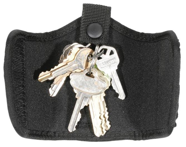 Picture of Blackhawk 44A650bk Traditional Pouches Silent Key Holder Black Cordura Nylon