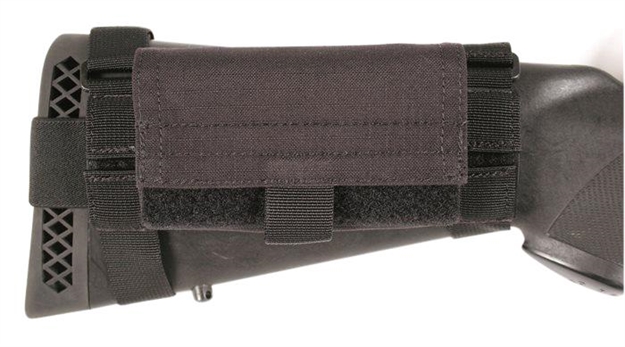 Picture of  Blackhawk 52Bs02bk Buttstock Shell Pouch  Black Nylon 5Rd Shotgun Ambidextrous