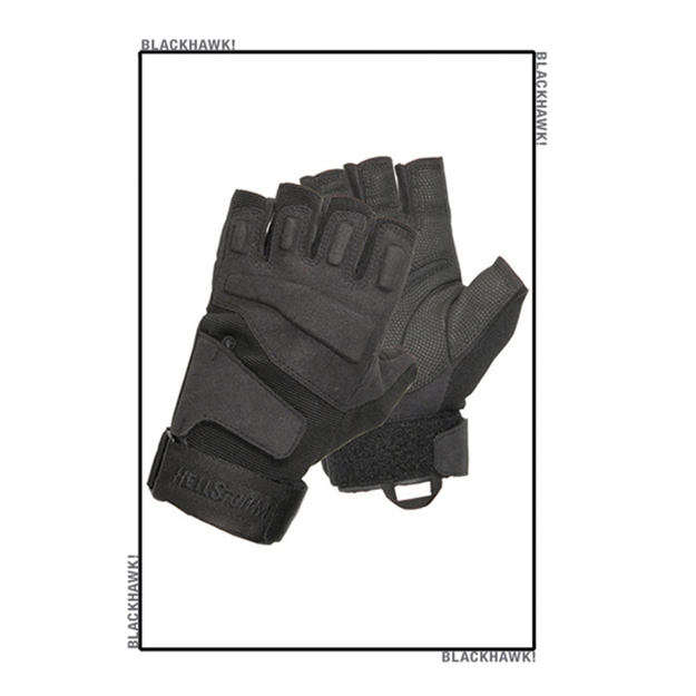 Picture of Blackhawk S.O.L.A.G Half-Finger Gloves Black Large
