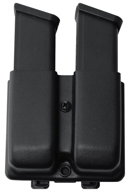 Picture of Blade-Tech Ammx00245564 Classic Double Mag Pouch Black Thermoplastic