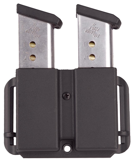 Picture of Blade-Tech Ammx0054rdgl Revolution Double Mag Pouch Black Thermoplastic