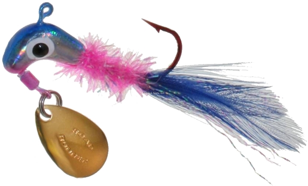 Picture of Road Runner Gold Series Jig W/Spinner, 1/16 Oz, Blue Fusion, 1/Pack