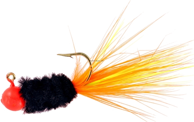 Picture of Mr. Crappie Slab Caller  Jig, 1/16 Oz, Orange/Black/Lime Orange Shellcracker, 3/Pack SD2D-744 020801479430