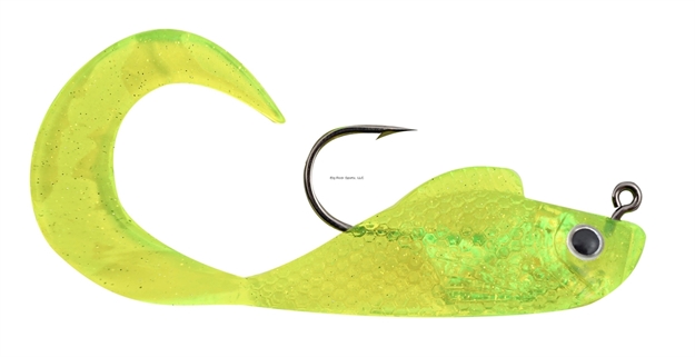 Picture of Blaze 2" Rigged Grub 5Pk Sp/Chartreuse