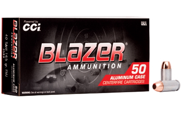 Picture of Blazer Ammunition Blazer Centerfire Pistol Ammo 40 S&W 165Gr 50Rnd Tmj Blazer 076683035899 -