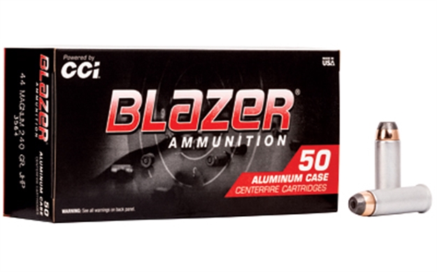 Picture of  Cci 3564 Blazer Handgun 44 Rem Mag 240 GR Jacket Hollow Point 50 Per Box/ 20 Case
